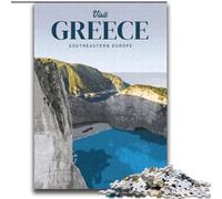 Puzzle per adolescenti Visita la Grecia per e dai 14 anni in su Gioca con i giocattoli perché è l'ideale come regalo per tutta la famiglia (38x52cm) 1000 pezzi