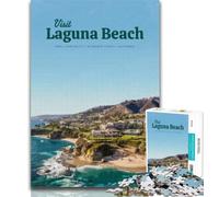 Puzzle per adolescenti Visita Laguna Beach Puzzle da 1000 pezzi per adulti e adolescenti, regalo di compleanno, regali per bambini dai 14 anni in su, 75x50cm