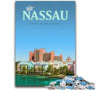 Puzzle per adolescenti Visita Nassau Adatto a partire dai 14 anni Gioco intellettuale Gioco educativo per compleanni e Natale (dimensioni 38x26cm)