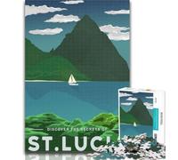 Puzzle per adolescenti Visita Santa Lucia Puzzle da 1000 pezzi per adulti e adolescenti, giocattoli, giochi educativi, decorazioni per la casa e regali unici antistress 26x38cm