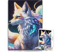 Puzzle per adolescenti Volpe dello spirito celeste in una notte mistica, 1000 pezzi Imparare giocando Regalo sentito per occasioni speciali Dimensioni: 50x75cm