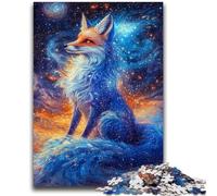 Puzzle per adolescenti Volpe misteriosa Sfida di intelligenza cerebrale Giocattoli avvincenti Regalo di compleanno, regali, arte murale 38x26cm