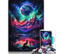 Puzzle per adolescenti Volpe sotto il pianeta Puzzle per adolescenti 1000 pezzi giocattoli giochi educativi antistress collezione di artisti belle arti 38x26cm