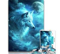 Puzzle per adolescenti Wolf in The Universe, puzzle da 1000 pezzi per adulti e ragazzi, collezione di artisti, belle arti per età dai 14 anni in su, 50x75cm