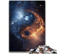 Puzzle per adolescenti Yin e Yang Sfida di intelligenza cerebrale Giocattoli avvincenti Regalo di compleanno, regali, arte murale 38x26cm
