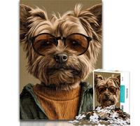 Puzzle per adolescenti Yorkshire Terrier Puzzle per adolescenti 1000 pezzi, allena il tuo cervello e le tue mani Regalo di compleanno, regali 26x38cm