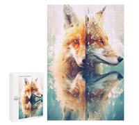 Puzzle per Adolescenti1000 PCS Fox Animals Puzzle per Adulti Giochi Divertenti Sfida Difficile Offerta come Regali per Tutta La Famiglia 1000 PCS