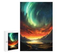 Puzzle per Adolescenti1000 PCS Sunset Aurora Landscape Puzzle per Adulti Giochi Divertenti Sfida Difficile Offerta come Regali per Tutta La Famiglia 1000 PCS