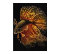 Puzzle Per Adolescenti1000pcs(38x26cm) Bettas Gold Fish Puzzle Per Adulti Gioco Rompicapo Sfida Difficile Per Compleanno, Natale 1000pcs(38x26cm)