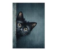 Puzzle Per Adolescenti1000pcs(38x26cm) Curious Black Cat Peeking Puzzle Per Adulti, Giocattolo Decorativo Da Parete, Regalo Di Compleanno, Ideale Come Regalo Per Tutta La Famiglia 1000pcs(38x26cm)