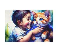 Puzzle Per Adolescenti1000pcs(75x50cm) Baby's First Cat Adventure Puzzle Per Adulti Giochi Rilassanti Decorazione Per La Casa Riduzione Dello Stress Regali 1000pcs(75x50cm)