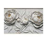 Puzzle Per Adolescenti1000pcs(75x50cm) Elegant White And Gold Floral Relief Puzzle Per Adulti Giochi Rilassanti Decorazione Per La Casa Riduzione Dello Stress Regali 1000pcs(75x50cm)