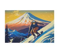 Puzzle Per Adolescenti1000pcs(75x50cm) Snowboard Japanese Puzzle Per Adulti Giochi Rilassanti Decorazione Per La Casa Riduzione Dello Stress Regali 1000pcs(75x50cm)