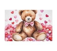 Puzzle Per Adolescenti1000pcs(75x50cm) Teddy Bear Valentine's Day Puzzle Per Adulti Giocattoli Antistress Migliorano La Memoria Per Compleanno, Natale 1000pcs(75x50cm)