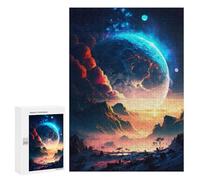 Puzzle per Adolescenti300 PCS Twilight Cosmic Forest Puzzle per Adulti Giochi Divertenti Sfida Difficile Offerta come Regali per Tutta La Famiglia 300 PCS