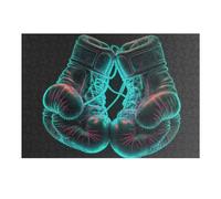 Puzzle Per Adolescenti38x26cm/1000pcs Neon Boxing Gloves Artwork Puzzle Per Adulti Giochi Divertenti Sfida Difficile Ideale Come Regalo Per Tutta La Famiglia 38x26cm/1000pcs
