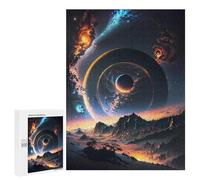 Puzzle per Adolescenti500 PCS Cosmic Alien Landscape Puzzle per Adulti Giochi Divertenti Sfida Difficile Offerta come Regali per Tutta La Famiglia 500 PCS