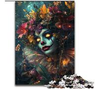 Puzzle per adulti 迷幻女小丑, giocattoli educativi ideali come regalo per tutta la famiglia dai 14 anni in su (dimensioni 26x38cm)