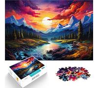 Puzzle per adulti 1.000 pezzi paesaggi Montagna fantastici Puzzle interessanti per ridurre Stress decorazione artistica per la casa per adolescenti 14 anni e oltre 50x70cm
