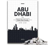 Puzzle per adulti 1000 Abu Dhabi Emirati Arabi Uniti (F0) Gioco educativo Sfida Giocattolo Decorazione da parete Regali unici per compleanno e Natale (dimensioni 50x70cm)