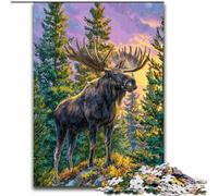 Puzzle per adulti 1000 alci della giungla, per età 14 e oltre Ogni pezzo è unico - Gioco divertente e stimolante per tutta la famiglia Ottimo regalo (dimensioni 26x38cm)