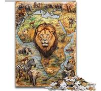 Puzzle per adulti 1000 animali africani del mondo per età 14 anni e oltre Bellissimo gioco di design Bellissimo gioco di design Ottimo regalo (dimensioni 50x75cm)