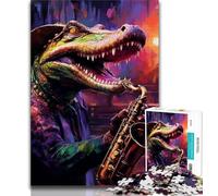 Puzzle per adulti 1000 animali coccodrilli del Nilo puzzle per adolescenti gioco stimolante ideale come regalo per tutta la famiglia 38x26cm