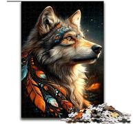 Puzzle per adulti 1000 animali raffiguranti lupi, adatti a persone dai 14 anni in su Difficili da completare ma divertenti e spiritosi (dimensioni 50x75cm)