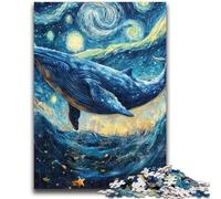 Puzzle per adulti 1000 balene nel cielo notturno per età 14+ gioco rompicapo miglior regalo per adulti e adolescenti 26x38cm
