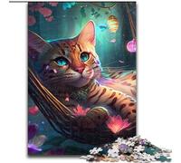 Puzzle per adulti 1000 bellissimi puzzle impossibili Ocelot per adulti dimensioni 50x75cm rompicapo impegnativo per adolescenti, gioco interattivo divertente per tutta la famiglia