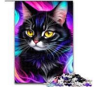 Puzzle per adulti 1000 bellissimi ritratti di gatti, adatti a partire dai 14 anni, ideali come regalo per tutta la famiglia dimensioni 26x38cm