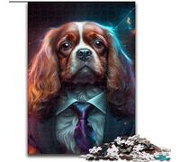 Puzzle per adulti 1000 Boss Dog in legno, idea regalo per le feste, opera d'arte umoristica, opera d'arte dettagliata 50x75cm, festa di compleanno per uomini e donne