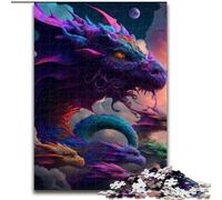 Puzzle per adulti 1000 Brave Dragon Puzzle da 1000 pezzi Perfetto regalo di Natale e Capodanno, regalo per le vacanze Dimensioni: 38x26cm