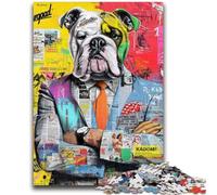 Puzzle per adulti 1000 Bulldog Doodle Gioco educativo per famiglie Offerta come regalo per tutta la famiglia dai 14 anni in su 50x75cm