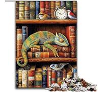 Puzzle per adulti 1000 Camaleonti su scaffale, antistress, sfida difficile, regali di Babbo Natale segreto per bambini dai 14 anni in su (dimensioni 50x75cm)