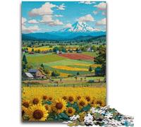 Puzzle per adulti 1000 Campo di girasoli, per età 14 e oltre Ogni pezzo è unico - Gioco divertente e stimolante per tutta la famiglia Ottimo regalo 26X38CM