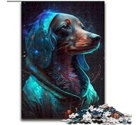 Puzzle per adulti 1000 cani bassotti in legno, giocattoli regalo educativi intellettuali decompressivi divertenti giochi per famiglie 50x75cm per giochi interattivi per famiglie