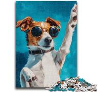Puzzle per adulti 1000 cani felici, sfida difficile antistress, adatti per la decorazione della scrivania (26x38cm)