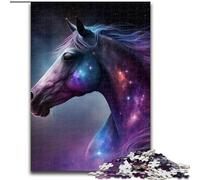 Puzzle per adulti 1000 cavalli in legno, ideali per divertimento in famiglia, relax e regali per le feste, 50x75cm, stimolanti e divertenti, attività per famiglie