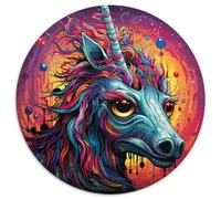 Puzzle per adulti 1000 cavalli psichedelici colorati, 1000 pezzi, gioco interattivo per famiglie, decorazione fai da te per la casa, sfida mentale, regalo (67,5x67,5 cm)