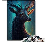 Puzzle per adulti 1000 cervi mitici della foresta, giocattoli per l'intrattenimento della famiglia, ideali come regali per tutta la famiglia per 14+ anni (dimensioni 50x75cm)