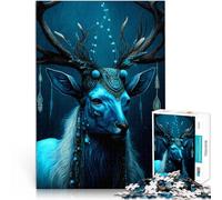 puzzle per adulti 1000 Cervo di fantasia Fatto di carta,per età 14+ Gioco rompicapo Attività divertenti da fare a casa, regali di compleanno, regali di viaggio。misurare:26x38cm/10.24 x 14.96pollice