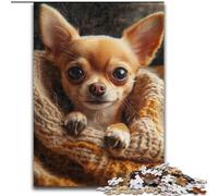 Puzzle per adulti 1000 Chihuahua Puzzle da 1000 pezzi Perfetto regalo di Natale e Capodanno, regalo per le feste (dimensioni 26x38cm)