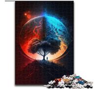 Puzzle per adulti 1000 colori dei pianeti, puzzle di alberi, realizzati in cartone, sviluppano le capacità di coordinazione occhio-mano, perfetti come regali di compleanno, 1000 pezzi(26x38cm)