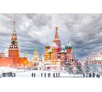 Puzzle Per Adulti 1000 Cremlino Di Mosca Piazza Della Cattedrale Di San Basilio 75 * 50Cm