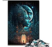 Puzzle per adulti 1000 Dio della Saggezza in legno, per adolescenti dai 14 anni in su, decorazione per la casa 50x75cm per compleanno, festa, Natale, Halloween, regalo