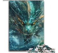 Puzzle per adulti, 1000 draghi misteriosi, aiuta il cervello a esercitare dipendenza, giocattoli per coltivare la pazienza, decorazione da parete, 38 x 52 cm