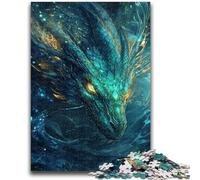 Puzzle per adulti 1000 draghi misteriosi, per età 14 e oltre Ogni pezzo è unico - Gioco divertente e stimolante per tutta la famiglia Ottimo regalo 26X38CM