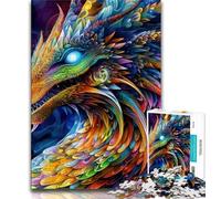 Puzzle per adulti 1000 draghi volanti artistici 1000 pezzi per adolescenti, antistress, sfida difficile, decorazioni e regali unici per la casa (dimensioni 75x50cm)