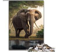 Puzzle per adulti 1000 elefanti in legno, sviluppa la coordinazione occhio-mano, perfetto come regalo di compleanno, 1000 pezzi(50x75cm)